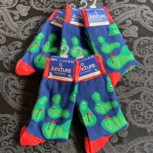 5 pr of Golf themed socks